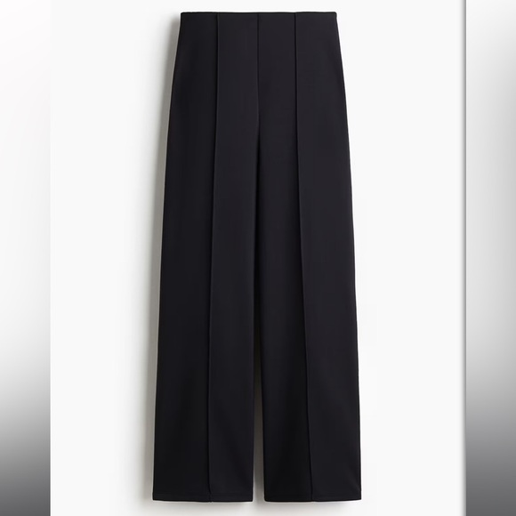 H&M Classic Black Wide-Leg Trousers - Picture 1 of 6